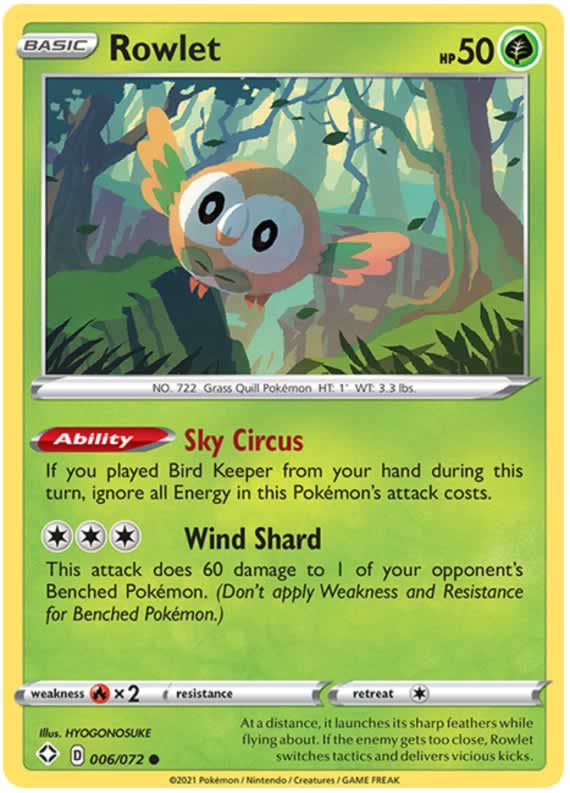 Rowlet  — Shining Fates (006/072) - Normal