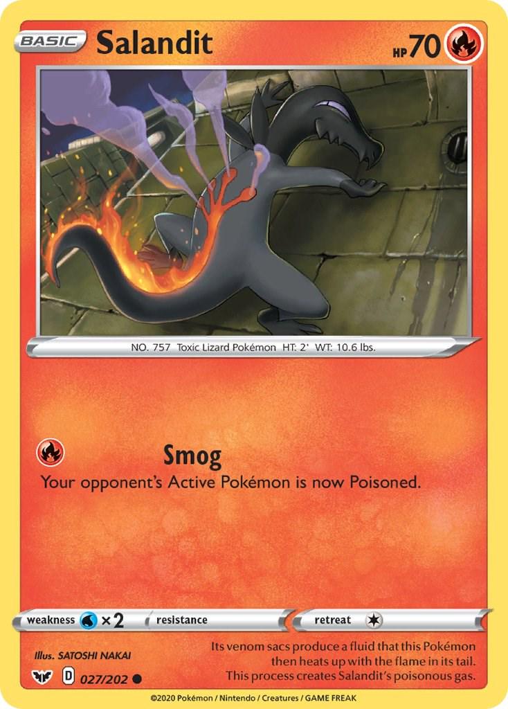 Salandit  — Sword & Shield Base Set (027/202) - Normal