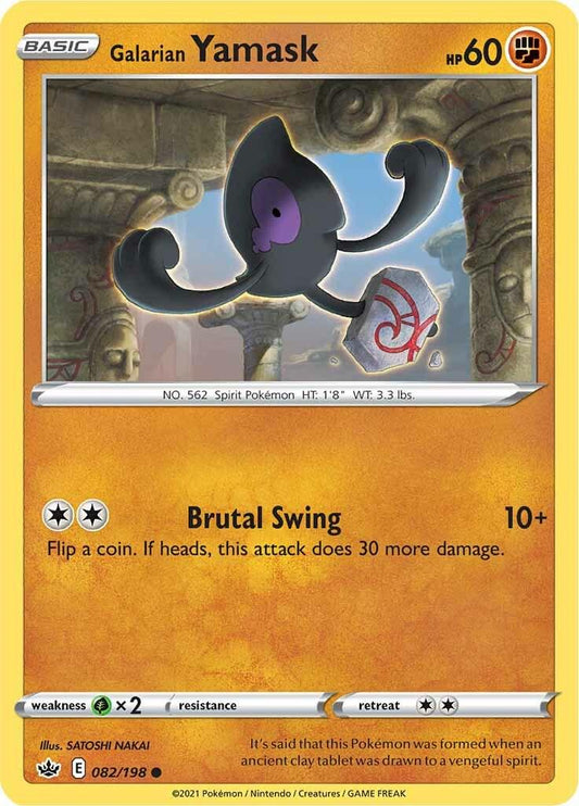 Galarian Yamask  — Chilling Reign (082/198) - Normal