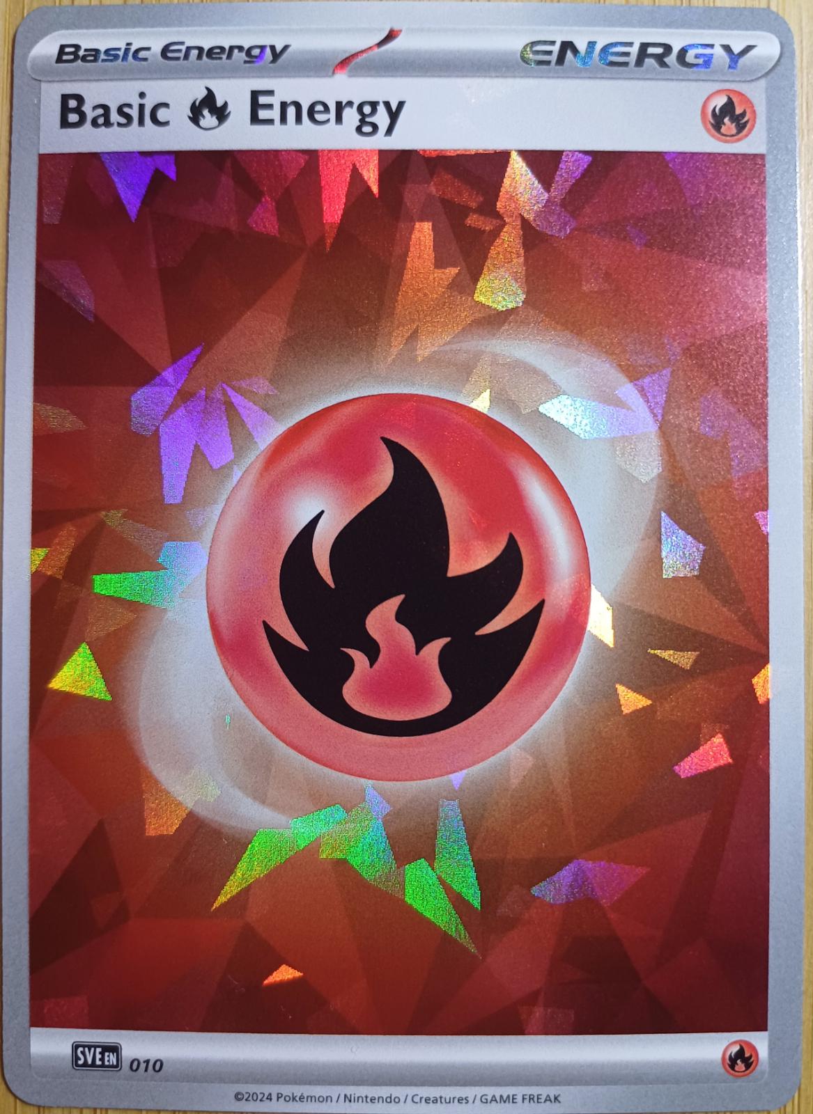 Basic Fire Energy (Cracked Ice Holo)  — Miscellaneous Cards & Products (010) - Holofoil
