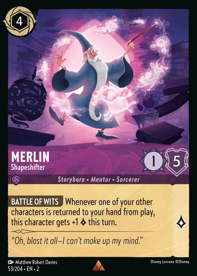 Merlin - Shapeshifter  — Rise of the Floodborn (53/204) - Cold Foil