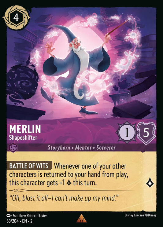 Merlin - Shapeshifter  — Rise of the Floodborn (53/204) - Cold Foil