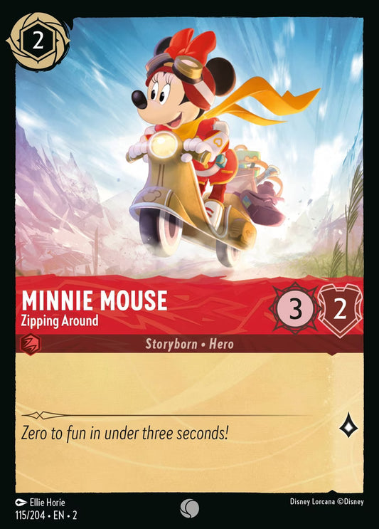 Minnie Mouse - Zipping Around  — Rise of the Floodborn (115/204) - Cold Foil