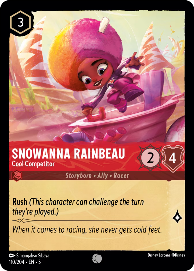Snowanna Rainbeau - Cool Competitor  — Shimmering Skies (110/204) - Cold Foil