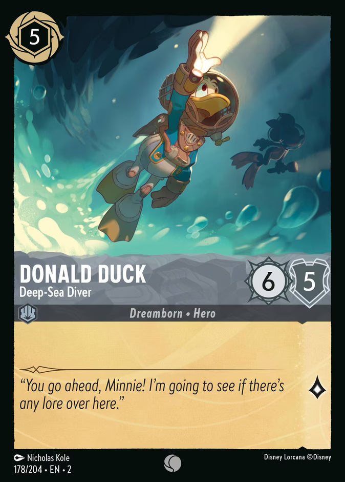 Donald Duck - Deep-Sea Diver  — Rise of the Floodborn (178/204) - Cold Foil