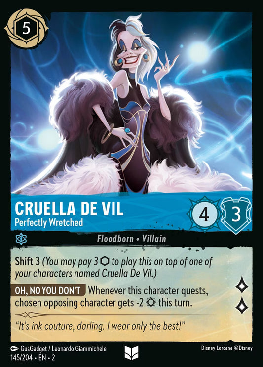 Cruella De Vil - Perfectly Wretched  — Rise of the Floodborn (145/204) - Cold Foil