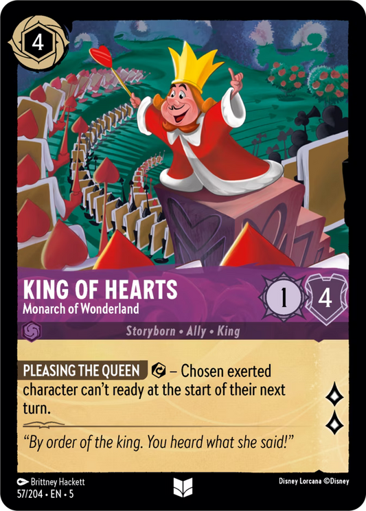 King of Hearts - Monarch of Wonderland  — Shimmering Skies (57/204) - Cold Foil