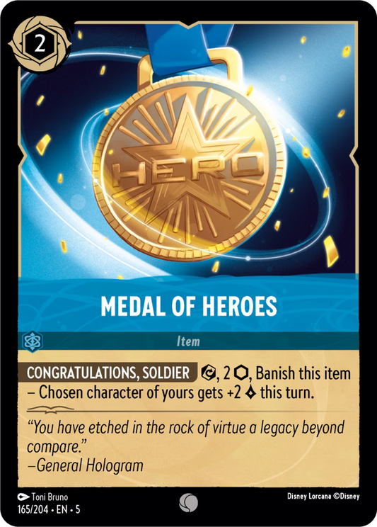 Medal of Heroes  — Shimmering Skies (165/204) - Cold Foil