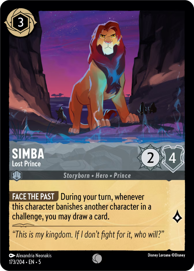 Simba - Lost Prince  — Shimmering Skies (173/204) - Cold Foil