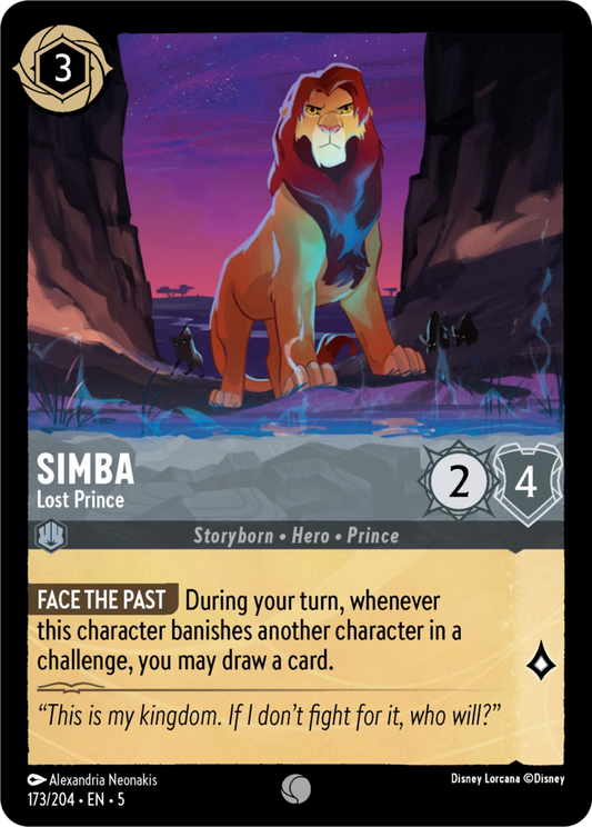 Simba - Lost Prince  — Shimmering Skies (173/204) - Cold Foil
