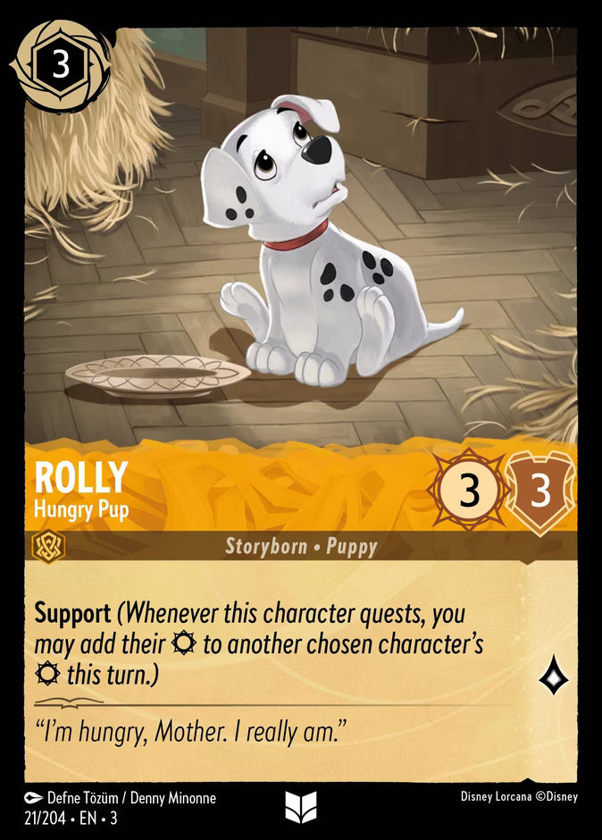 Rolly - Hungry Pup  — Into the Inklands (21/204) - Cold Foil