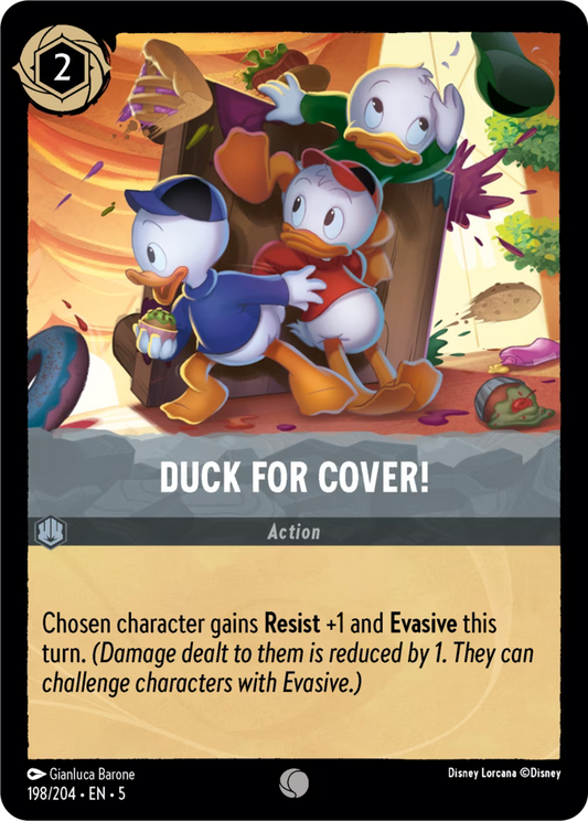 Duck for Cover!  — Shimmering Skies (198/204) - Cold Foil