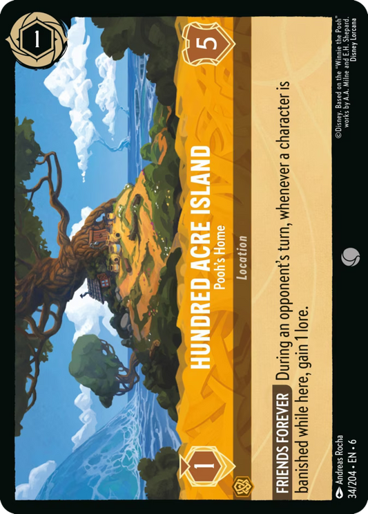 Hundred Acre Island - Pooh's Home  — Azurite Sea (34/204) - Cold Foil