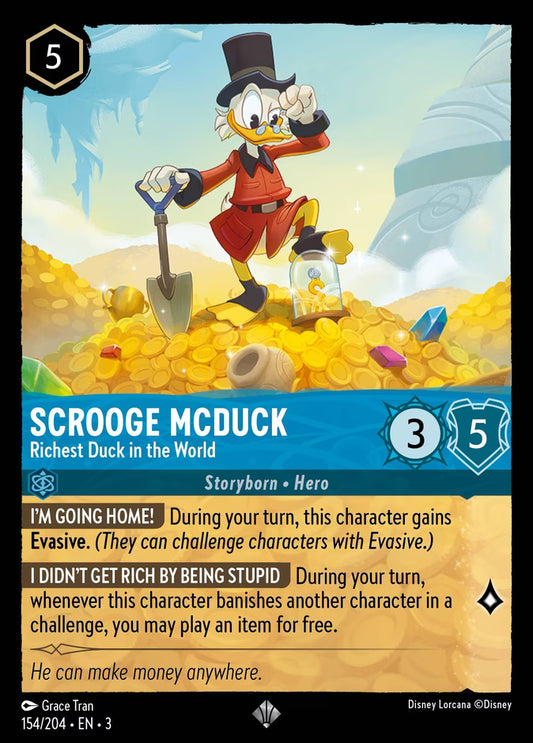 Scrooge McDuck - Richest Duck in the World  — Into the Inklands (154/204) - Cold Foil