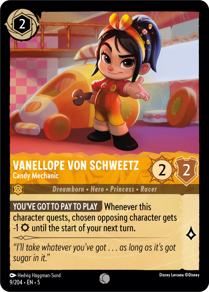 Vanellope von Schweetz - Candy Mechanic  — Shimmering Skies (9/204) - Cold Foil