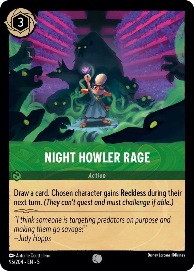 Night Howler Rage  — Shimmering Skies (95/204) - Cold Foil