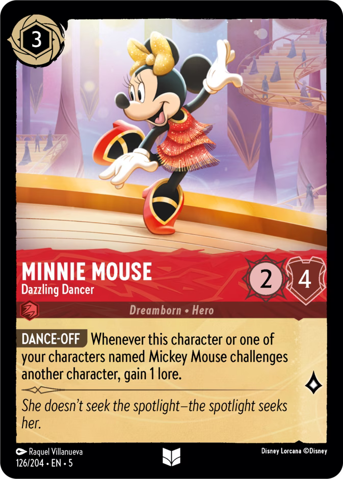 Minnie Mouse - Dazzling Dancer  — Shimmering Skies (126/204) - Cold Foil