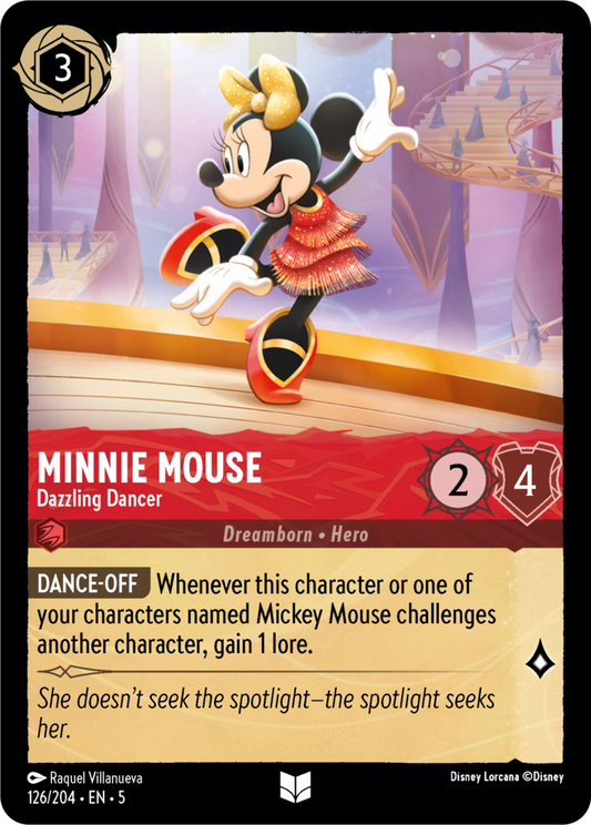 Minnie Mouse - Dazzling Dancer  — Shimmering Skies (126/204) - Cold Foil