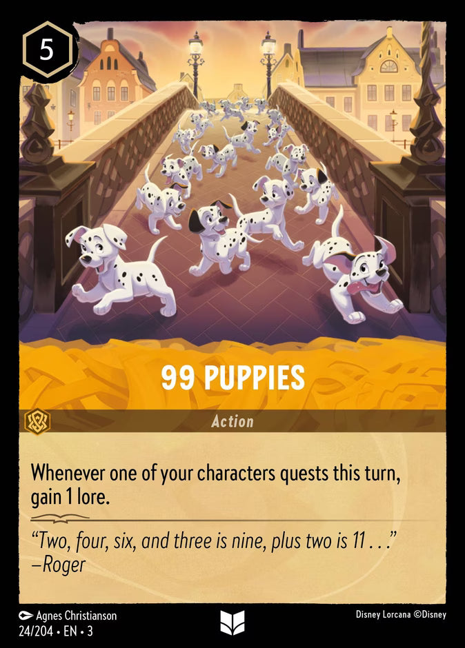 99 Puppies  — Into the Inklands (24/204) - Cold Foil