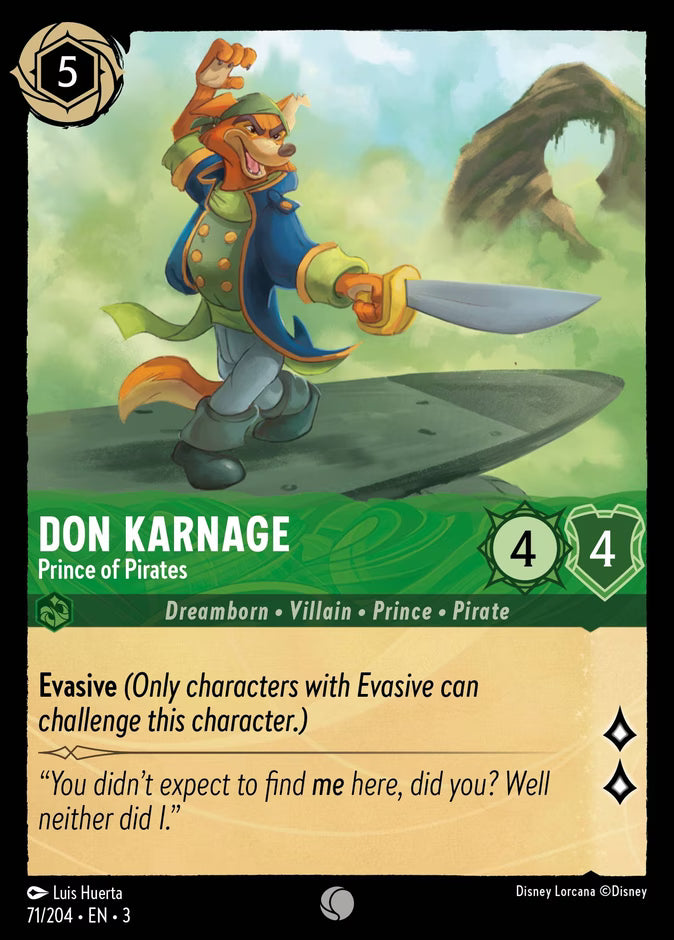 Don Karnage - Prince of Pirates  — Into the Inklands (71/204) - Cold Foil