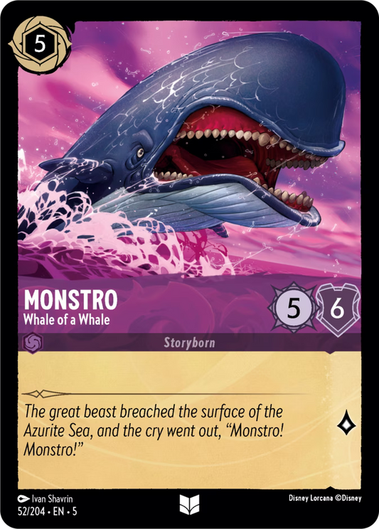 Monstro - Whale of a Whale  — Shimmering Skies (52/204) - Cold Foil