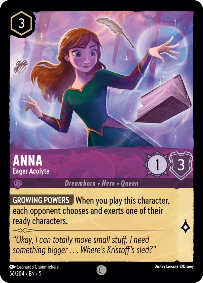 Anna - Eager Acolyte  — Shimmering Skies (56/204) - Cold Foil