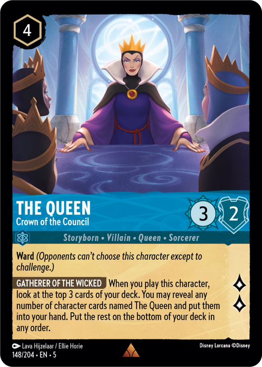 The Queen - Crown of the Council  — Shimmering Skies (148/204) - Cold Foil