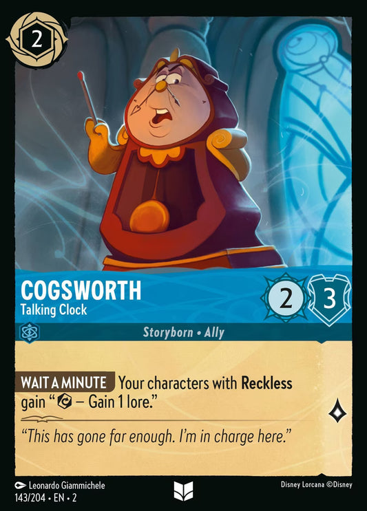 Cogsworth - Talking Clock  — Rise of the Floodborn (143/204) - Cold Foil