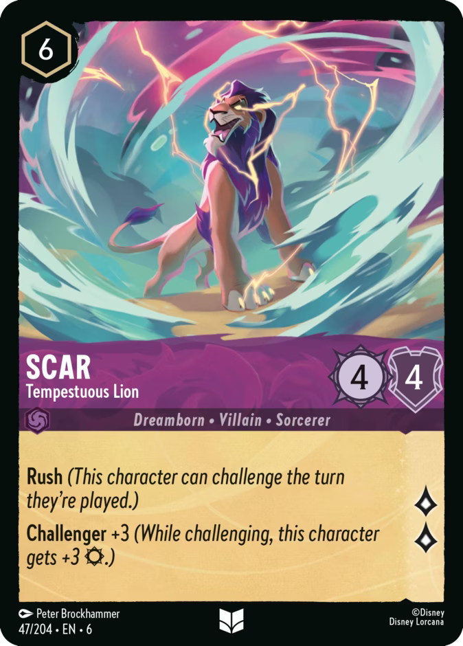 Scar - Tempestuous Lion  — Azurite Sea (47/204) - Cold Foil