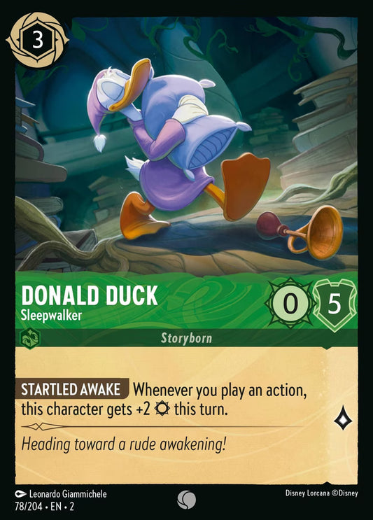 Donald Duck - Sleepwalker  — Rise of the Floodborn (78/204) - Cold Foil