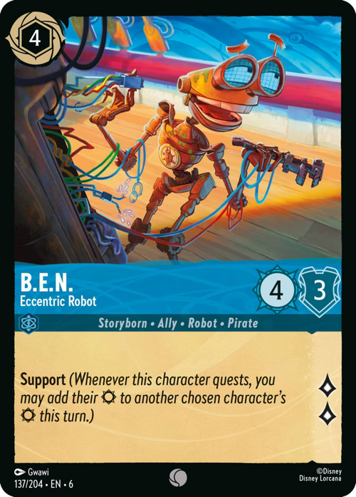 B.E.N. - Eccentric Robot  — Azurite Sea (137/204) - Cold Foil