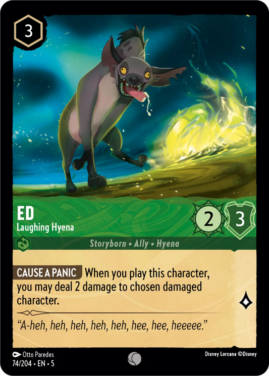 Ed - Laughing Hyena  — Shimmering Skies (74/204) - Cold Foil