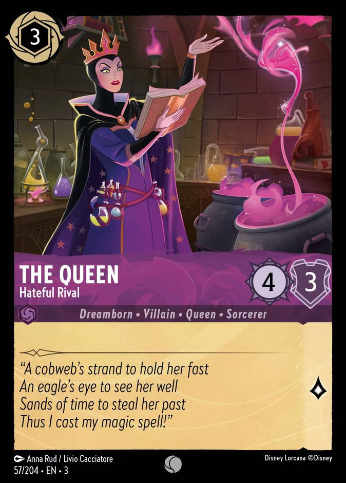 The Queen - Hateful Rival  — Into the Inklands (57/204) - Cold Foil