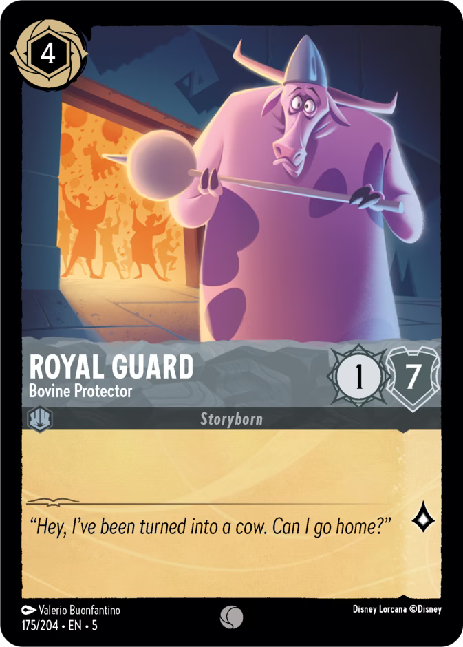 Royal Guard - Bovine Protector  — Shimmering Skies (175/204) - Cold Foil