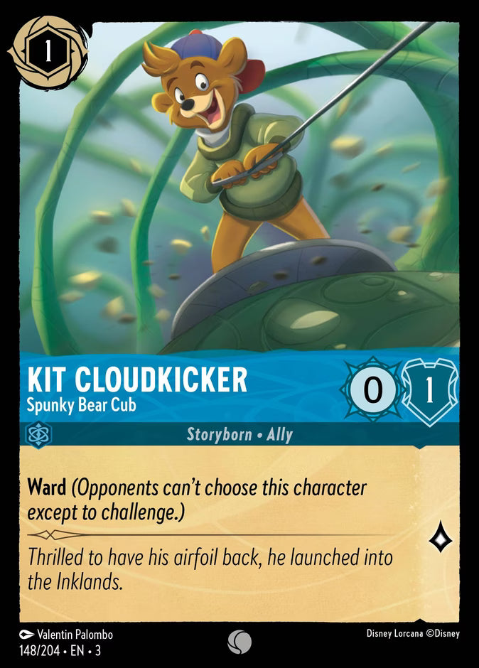 Kit Cloudkicker - Spunky Bear Cub  — Into the Inklands (148/204) - Cold Foil