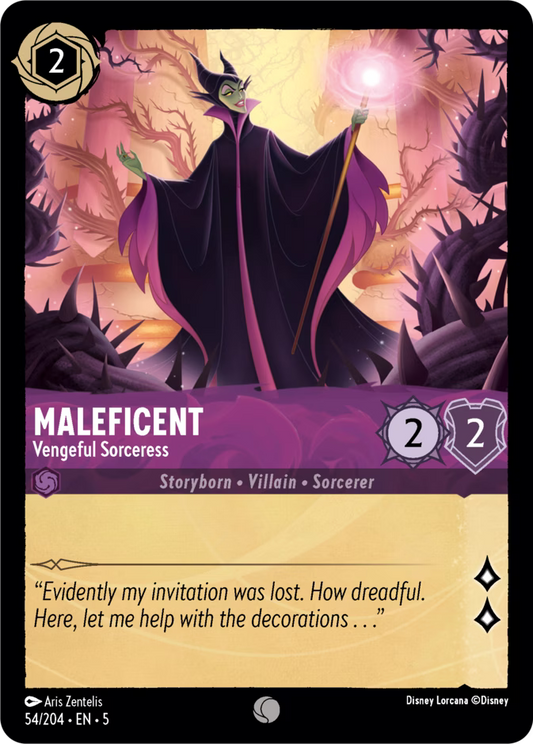 Maleficent - Vengeful Sorceress  — Shimmering Skies (54/204) - Cold Foil