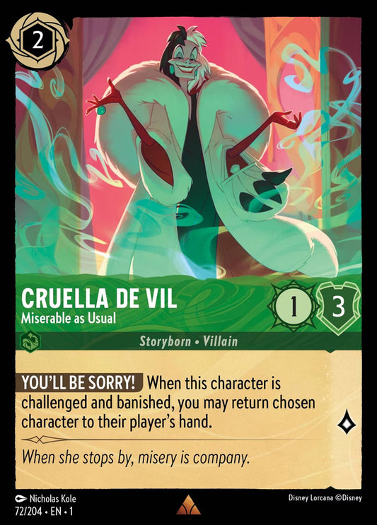 Cruella de Vil - Miserable as Usual  — The First Chapter (72/204) - Cold Foil