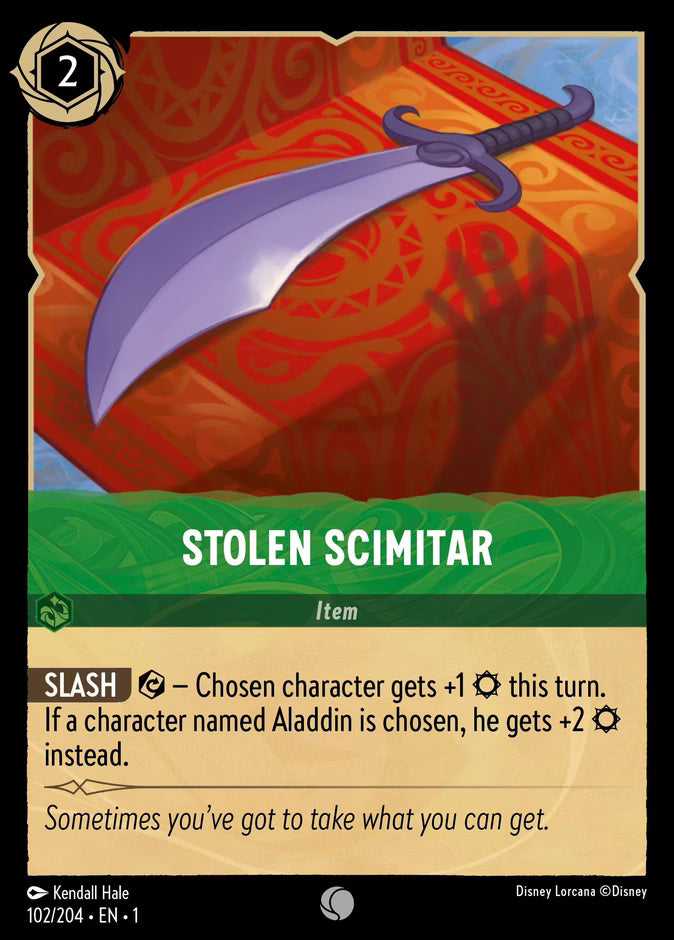 Stolen Scimitar  — The First Chapter (102/204) - Cold Foil