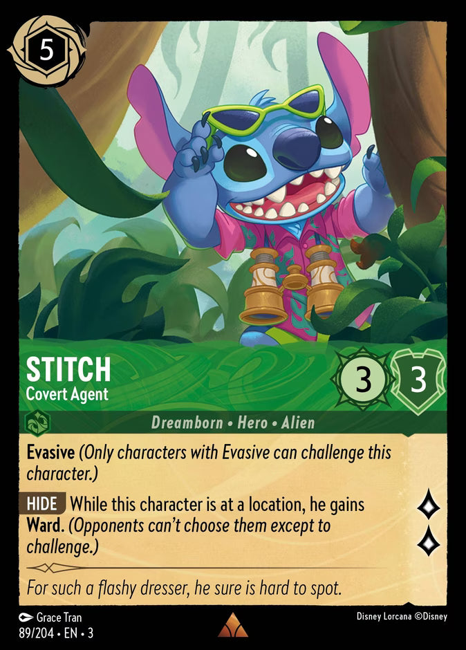 Stitch - Covert Agent  — Into the Inklands (89/204) - Cold Foil