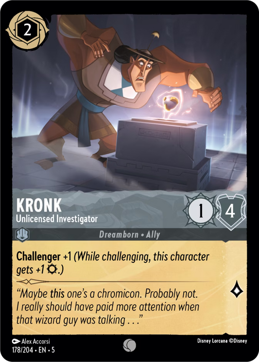 Kronk - Unlicensed Investigator  — Shimmering Skies (178/204) - Cold Foil