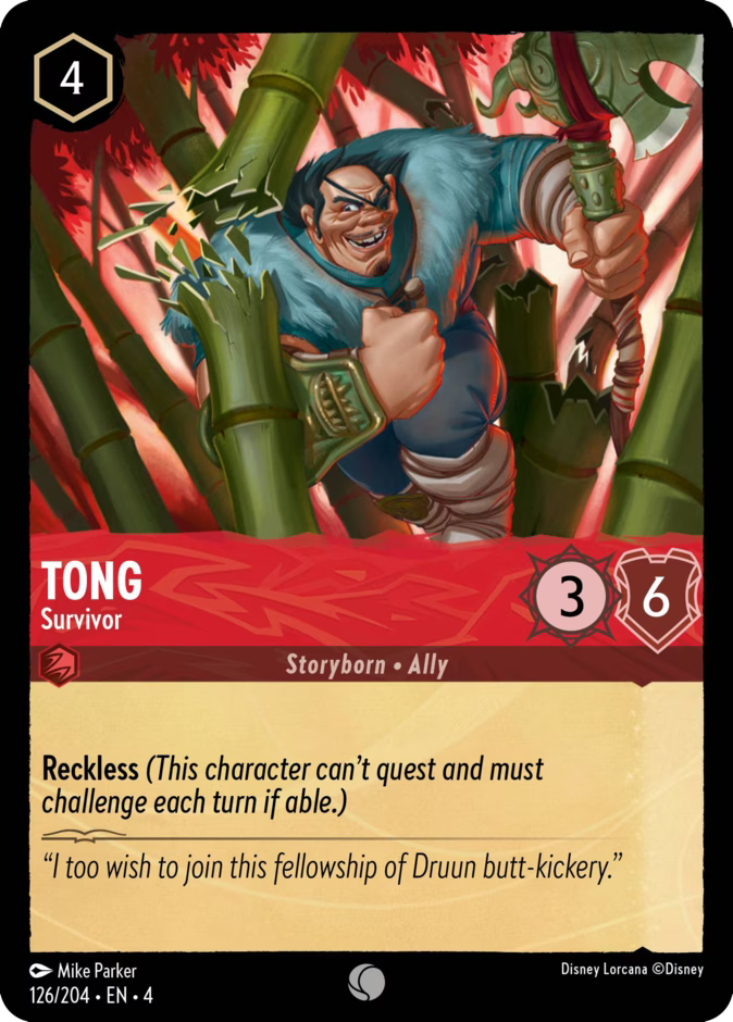 Tong - Survivor  — Ursula's Return (126/204) - Cold Foil