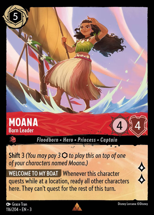 Moana - Born Leader  — Into the Inklands (116/204) - Cold Foil