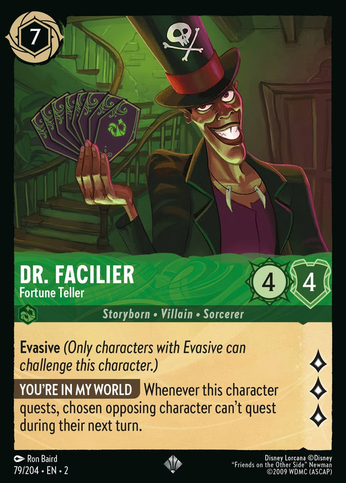 Dr. Facilier - Fortune Teller  — Rise of the Floodborn (79/204) - Cold Foil