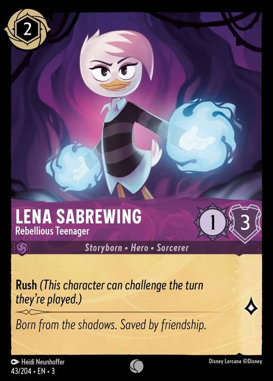 Lena Sabrewing - Rebellious Teenager  — Into the Inklands (43/204) - Cold Foil