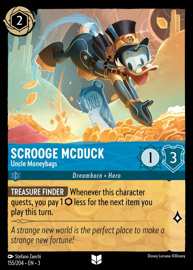 Scrooge McDuck - Uncle Moneybags  — Into the Inklands (155/204) - Cold Foil