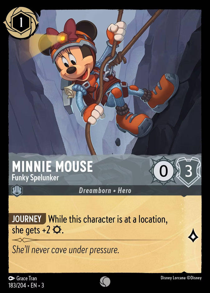 Minnie Mouse - Funky Spelunker  — Into the Inklands (183/204) - Cold Foil