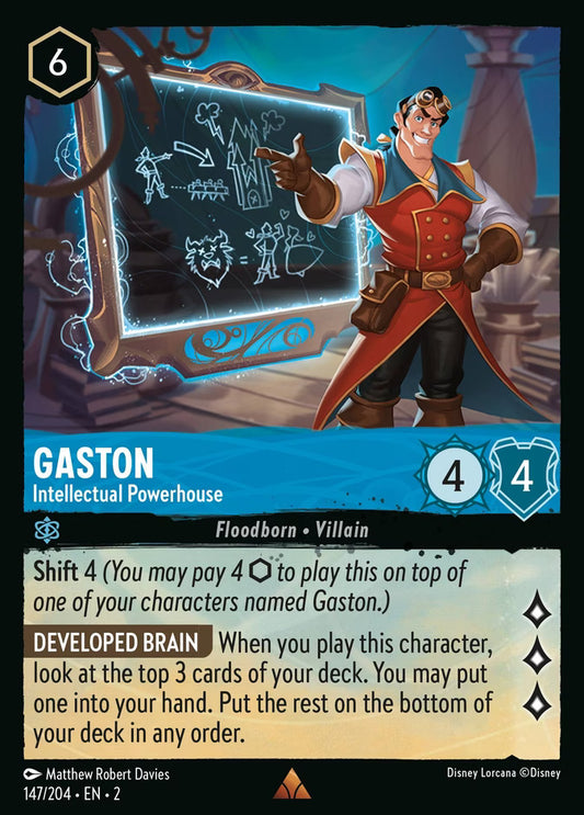 Gaston - Intellectual Powerhouse  — Rise of the Floodborn (147/204) - Cold Foil