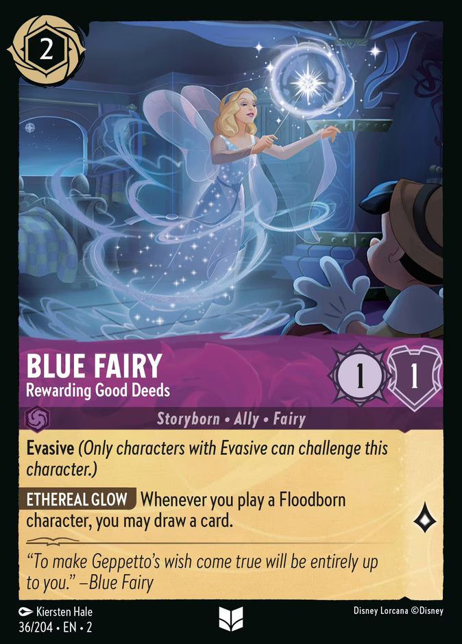 Blue Fairy - Rewarding Good Deeds  — Rise of the Floodborn (36/204) - Cold Foil