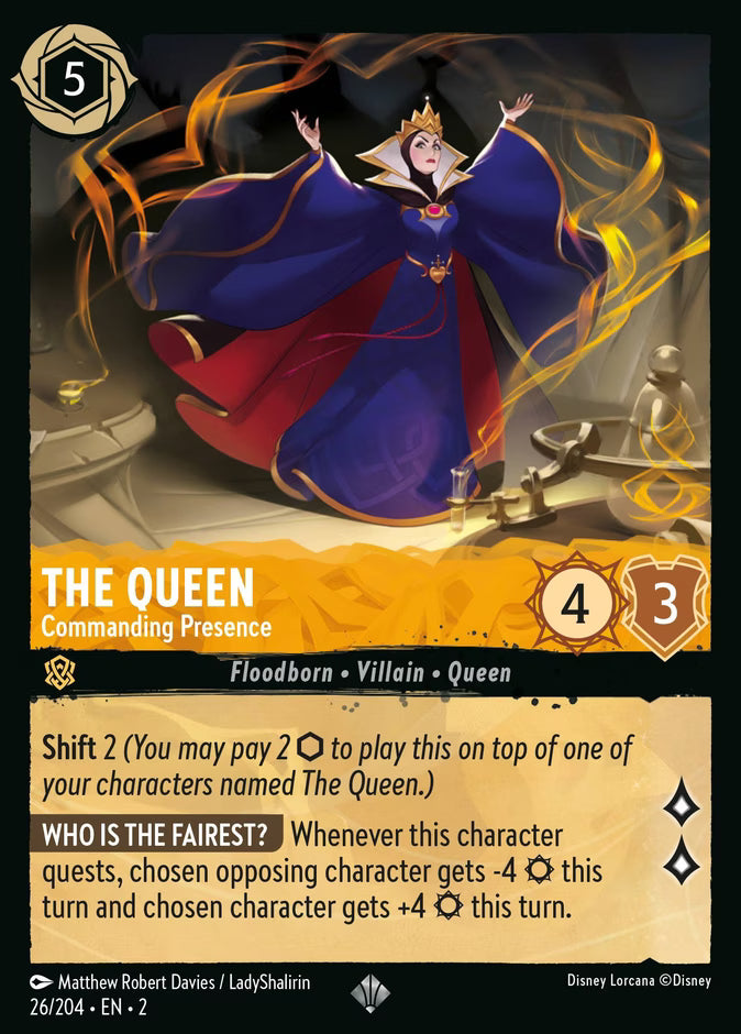 The Queen - Commanding Presence  — Rise of the Floodborn (26/204) - Cold Foil