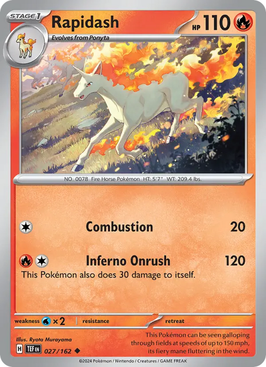 Rapidash  — Temporal Forces (027/162) - Normal